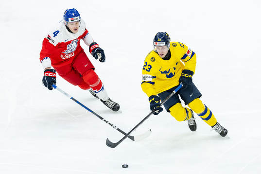 Matej Prcik of Czech Republic and Jonathan Lekkerimäki of