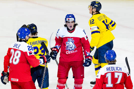 Matyas Melovsky of Czech Republic celebrates the 0-1 goal