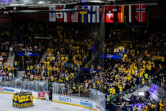 Player of Sweden celebrate