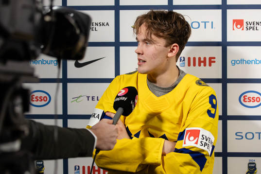 Theo Lindstein of Sweden is interviewed