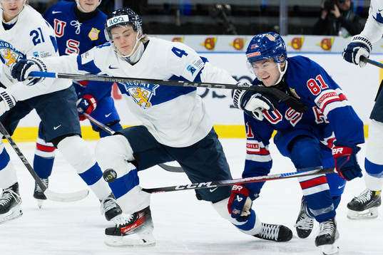 Arttu Karki of Finland and Jimmy Snuggerud of USA