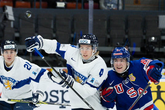 Arttu Karki of Finland and Jimmy Snuggerud of USA