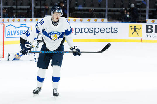 Kalle Kangas of Finland looks dejected