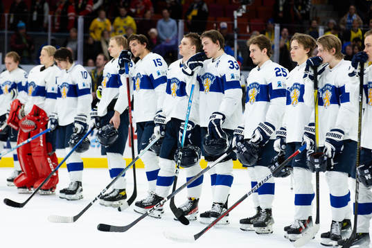 Players of Finland look dejected