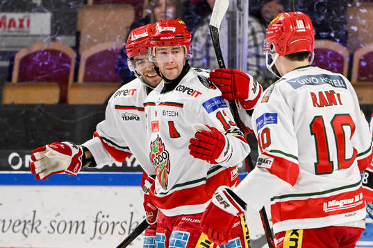 MoDos Mikael Ruohomaa och Sampo Ranta jublar