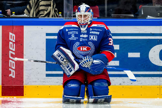 Oskarshamns målvakt Emil Kruse