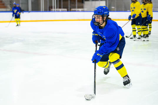 Emma Rehn of Sweden at a practice session