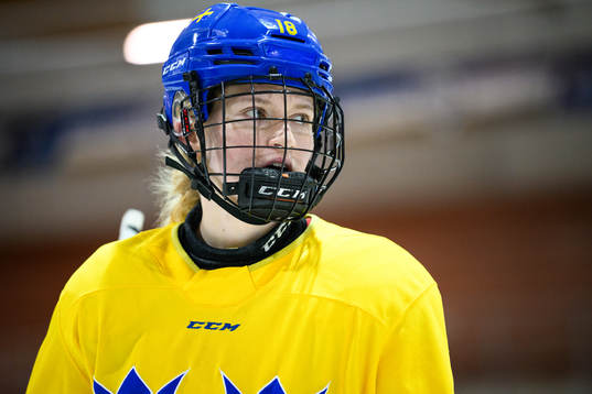 Hilda Svensson of Sweden at a practice session
