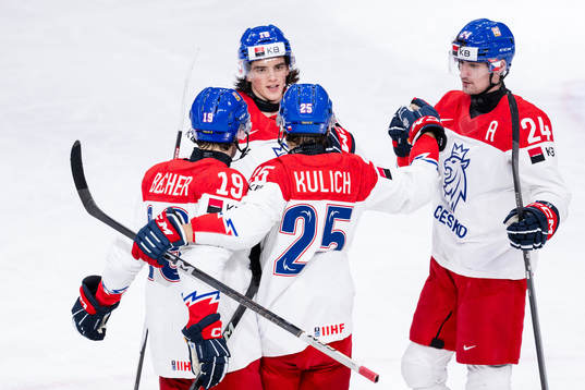 Jiri Kulich of Czech Republic celebrates the 1-2 goal