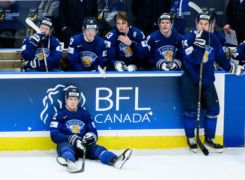 Kasper Halttunen of Finland looks dejected