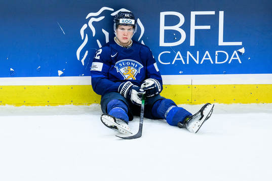 Kasper Halttunen of Finland looks dejected