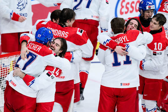 Players of Czech Republic celebrate