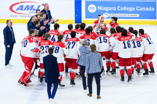 Players of Czech Republic celebrate
