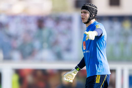 Goalkeeper Jacob Widell Zetterström of the Swedish men's