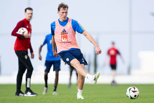 Adam Carlén of the Swedish men's football national team at