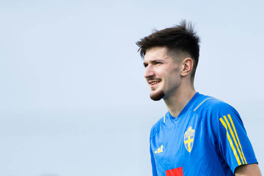 Armin Gigovic of the Swedish men's football national team