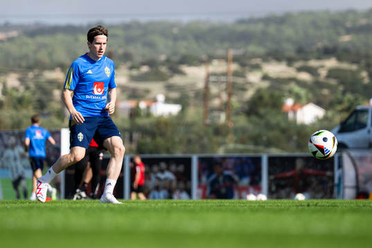 Johan Karlsson of the Swedish men's football national team