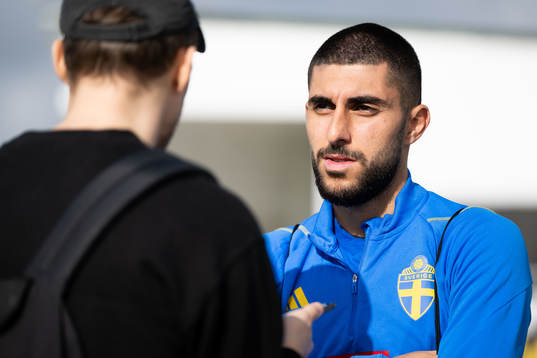 Rami Al Hajj of the Swedish men's football national team in