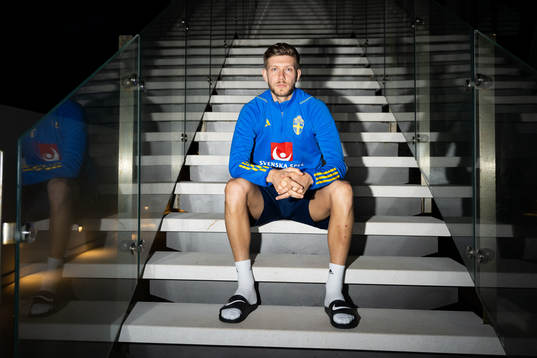 Anton Salétros of the Swedish men's football national team