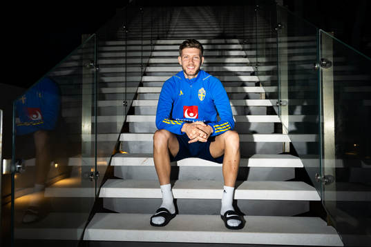 Anton Salétros of the Swedish men's football national team