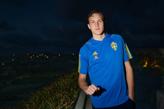 Adam Carlén of the Swedish men's football national team