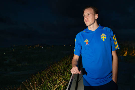 Adam Carlén of the Swedish men's football national team