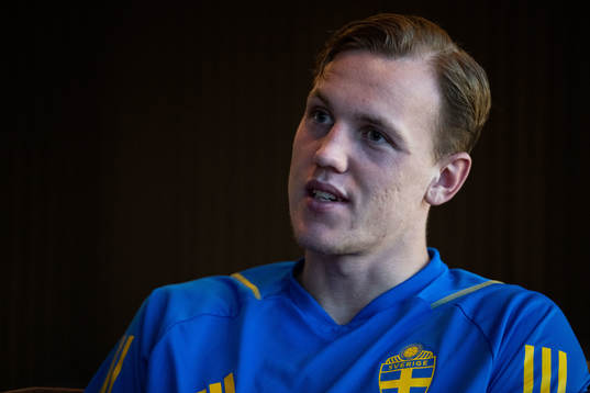 Adam Carlén of the Swedish men's football national team