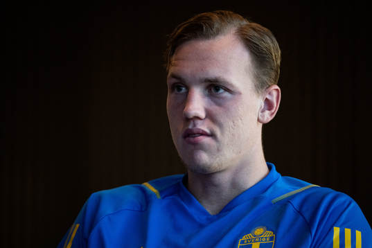 Adam Carlén of the Swedish men's football national team