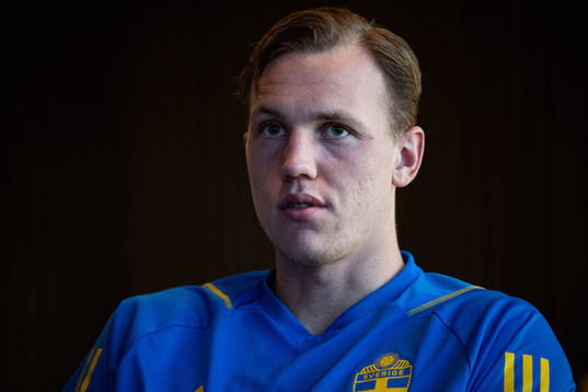 Adam Carlén of the Swedish men's football national team