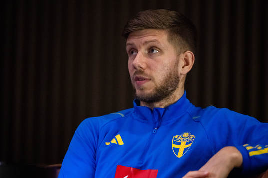 Anton Salétros of the Swedish men's football national team