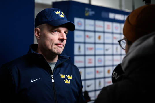 Head coach Magnus Hävelid of Sweden