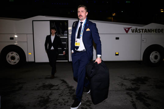 Assistant coach Pierre Johnsson of Sweden