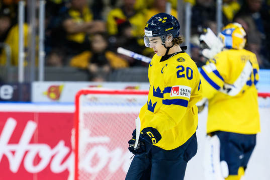 Liam Öhgren of Sweden looks dejected