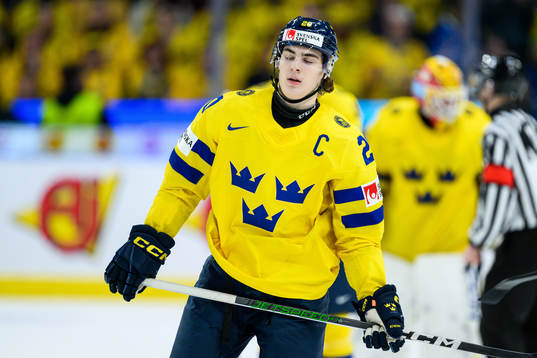 Liam Öhgren of Sweden looks dejected
