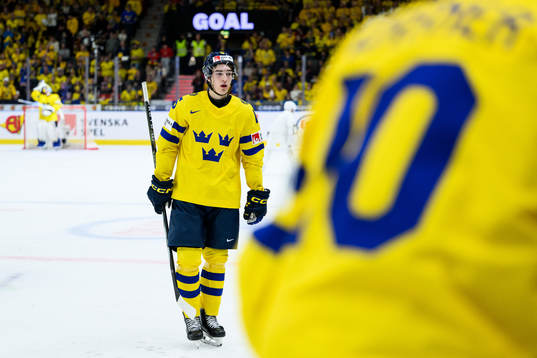 David Edstrom of Sweden looks dejected