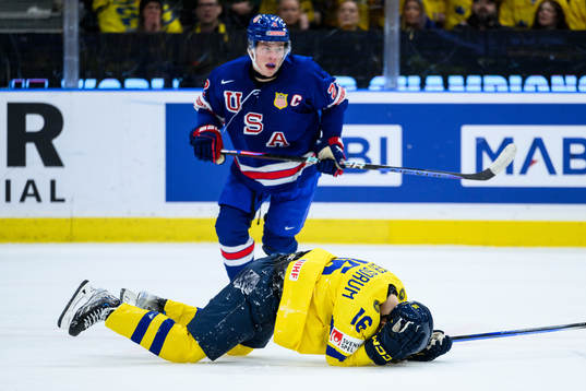 Felix Unger Sörum of Sweden in pain
