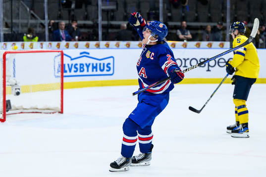 Rutger McGroarty of USA celebrates