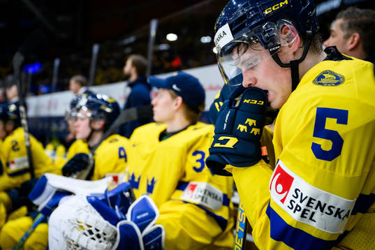 Mattias Hävelidnof Sweden looks dejected
