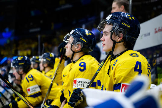 Axel Sandin-Pellikka of Sweden looks dejected