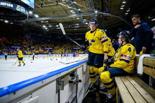 Theo Lindstein and Axel Sandin-Pellikka of Sweden look