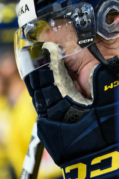 Axel Sandin-Pellikka of Sweden looks dejected