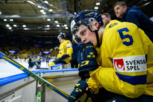 Mattias Hävelid of Sweden looks dejected