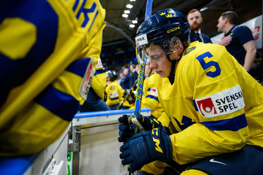 Mattias Hävelid of Sweden looks dejected