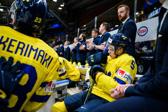 Mattias Hävelid of Sweden look dejected