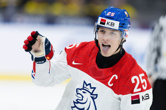 Jiri Kulich of Czech Republic celebrates the 1-2 goal
