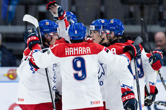 Jiri Kulich of Czech Republic celebrates the 1-2 goal