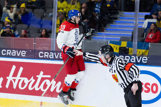 Ondrej Becher of Czech Republic celebrates