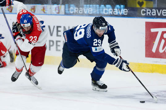 Tomas Galvas of Czech Republic and Lenni Hameenaho of