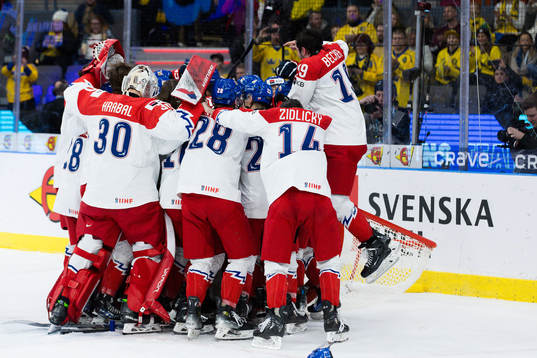 Players of Czech Republic celebrate