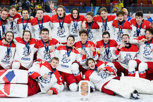 Players of Czech Republic celebrate